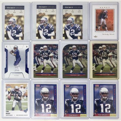 Lot of 12 Tom Brady Patriots 2003 Fleer NFL Football Cards for Sale in ...