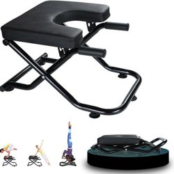 Yoga headstand bench. Yoga trainer for practice head stand.shoulderstand and strength tranining