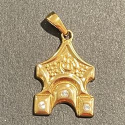 Allah Pendant In Gold Color - Islam
