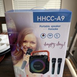Brand new in the box portable speaker and Karaoke machine