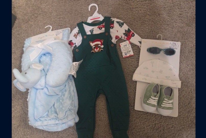 Baby Clothes And Blanket Bundle