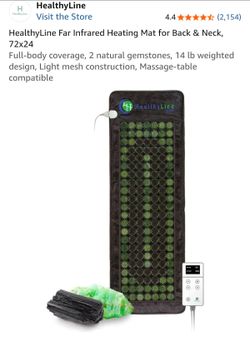 HealthyLine Far Infrared Heating Mat for Back & Neck, 72x24