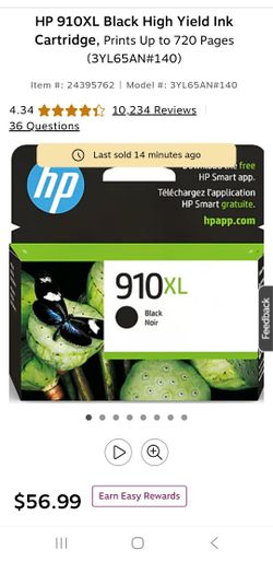 HP Brand New 5 Boxes of 910 XL Ink
