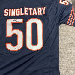 Mike Singletary Signed Autographed Custom Jersey - JSA Coa - Chicago Bears