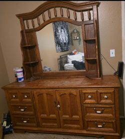 Wood dresser