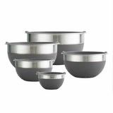 10 Piece Covered Stainless Steel and Silicone Mixing Bowl Set