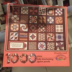 CEACO PATCH MATCH PUZZLE 1000 PIECE 1988 SEALED