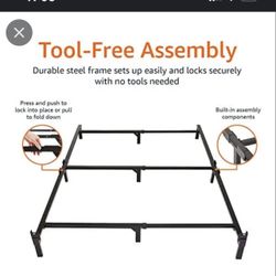 Metal bed frame 9 inch leg base FULL 