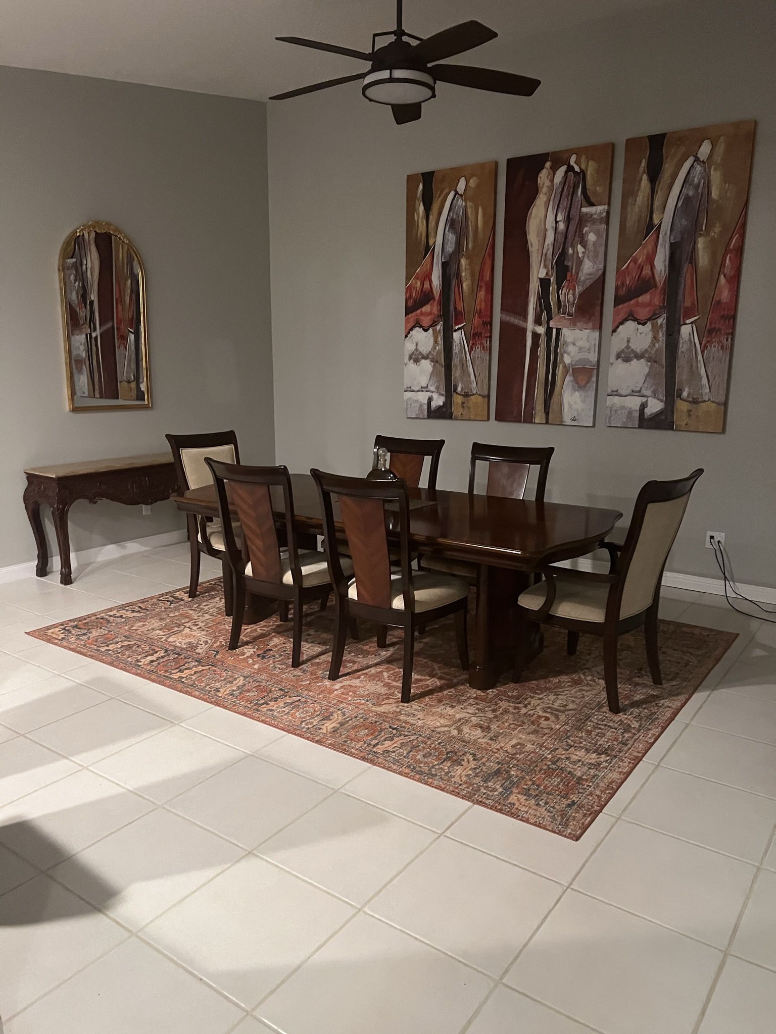 Spectacular Dining  Set With 6 Chairs