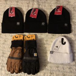 Carhartt Gloves & Wolverine & Adidas Beanies