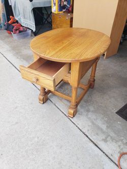 Vintage Wood Side Table