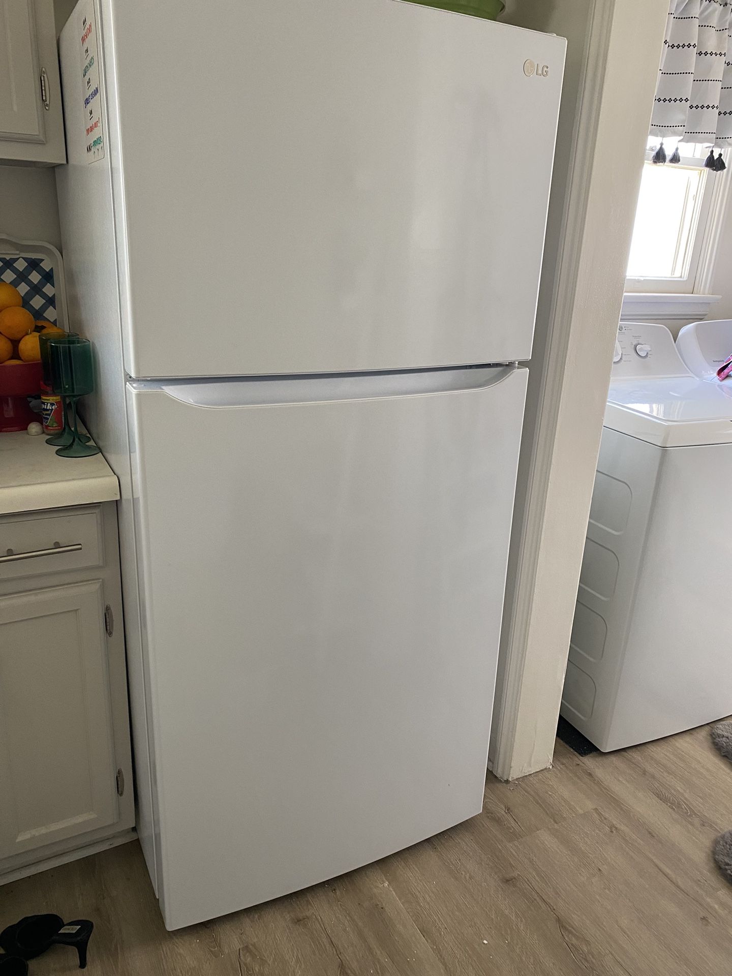 LG Refrigerator, White  - Barely Used!