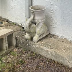 Elephant flower pottery outdoor Indoor Pieces 