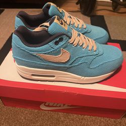 New Nike Air Max 1 PRM ‘Corduroy - Baltic Blue’ Size 6.5 Youth