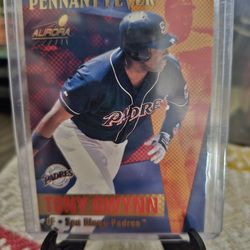 Tony Gwynn 1999 Pacific Aurora Pennant Fever 1999 Pacific Aurora Baseball Cards 