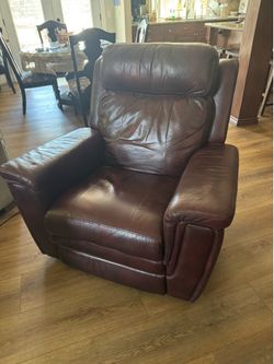 Recliner power Leather