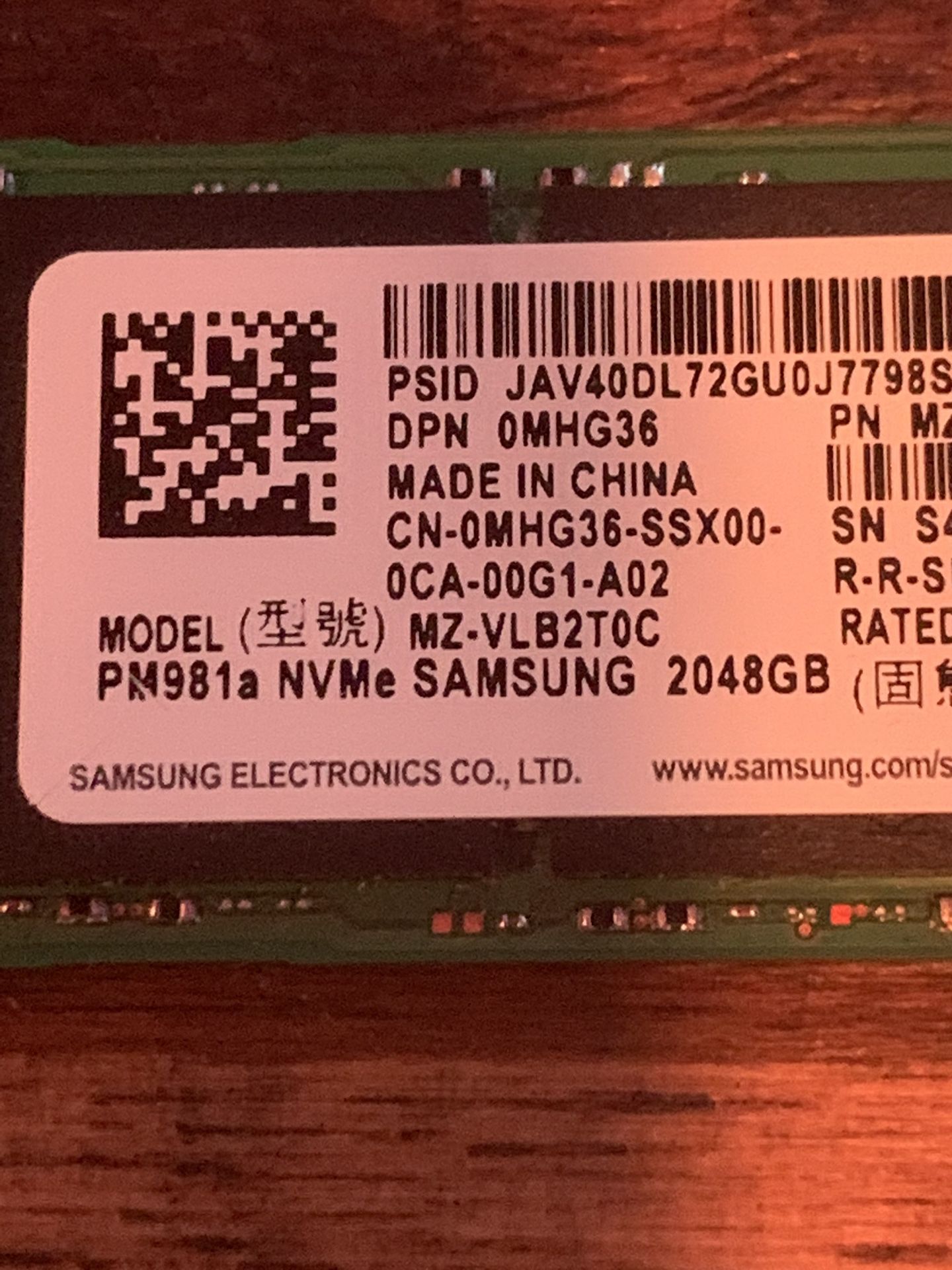 Samsung SSD 2TB