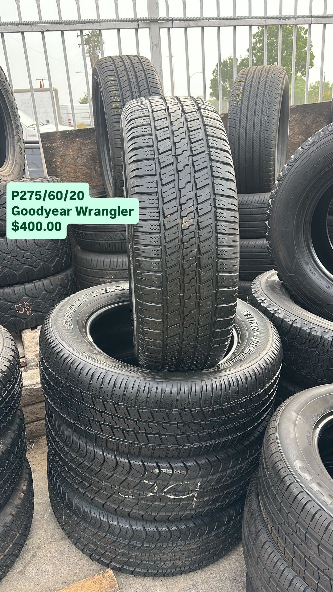 Used Set Of Goodyear P275/60/20 Tires