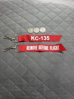 KC-135 REMOVE BEFORE FLIGHT Keychain Tag