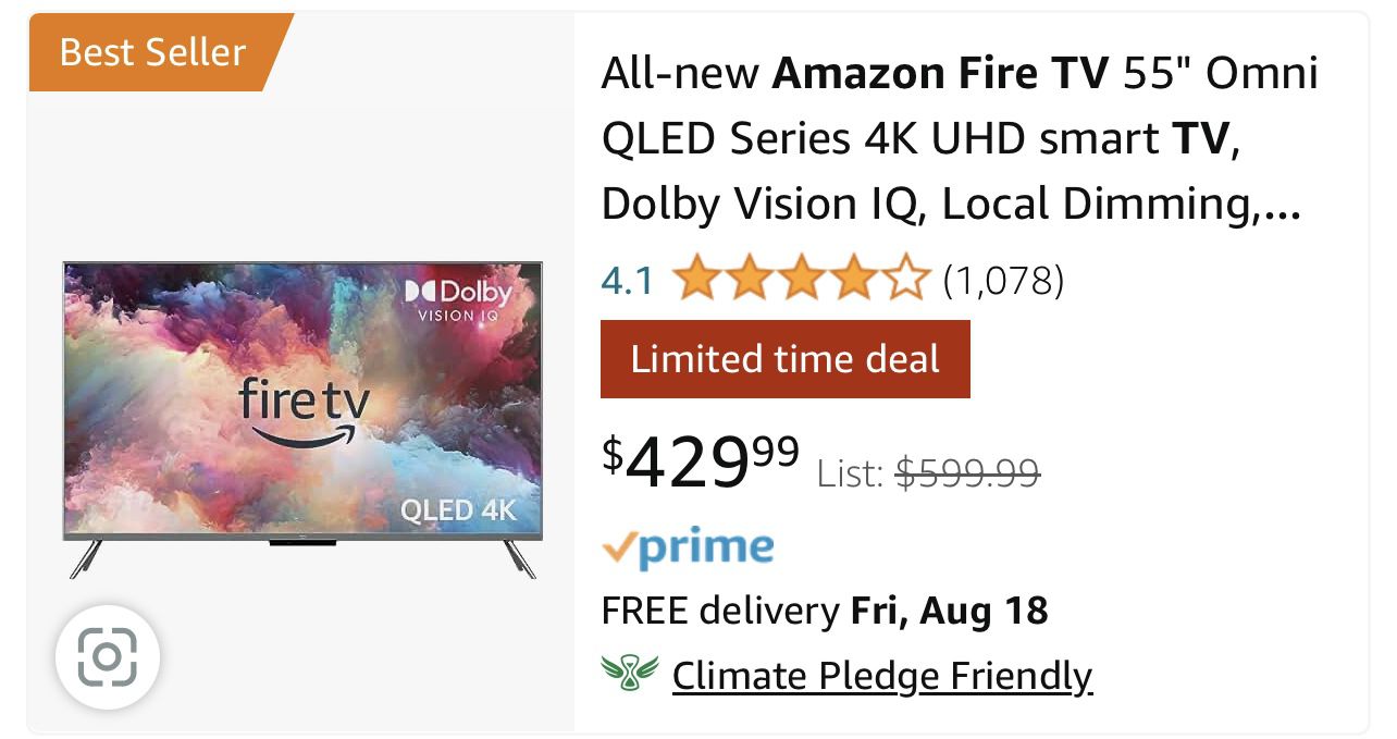Amazon Fire Tv 55 Inch 4K!!