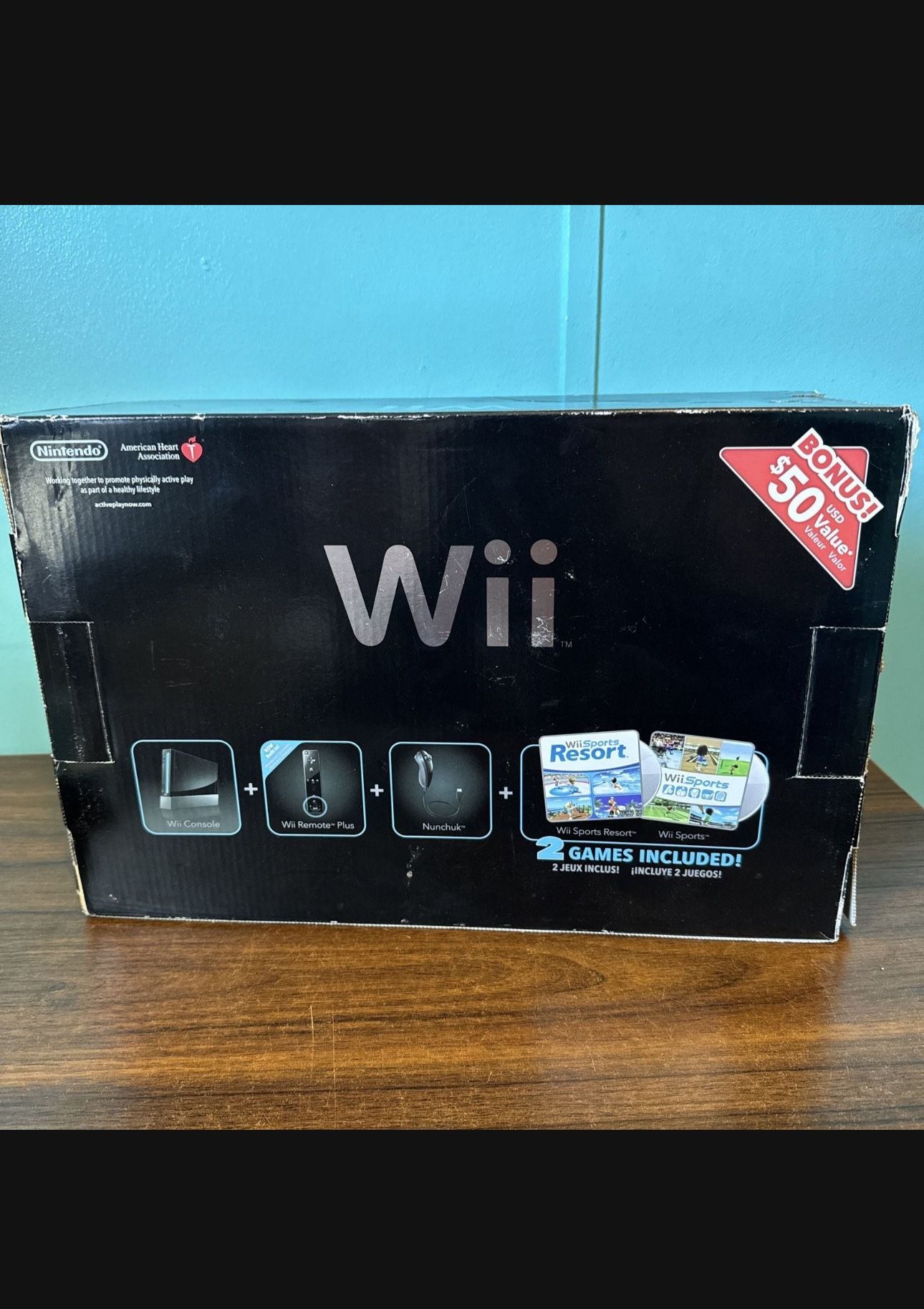 Black Nintendo Wii With Original Box