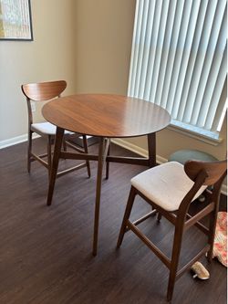 Dining table and chairs