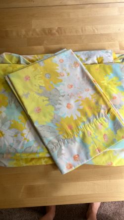 Vintage print sheet set