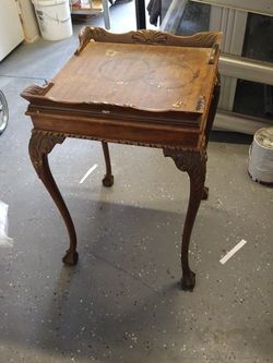 2 Victorian End Table With China Cabinet
