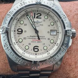 Breitling SuperOcean Steelfish 44mm Cream Dial A17390 Stainless 