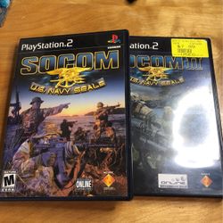 PlayStation 2 / PS2 - Socom 1 And 2