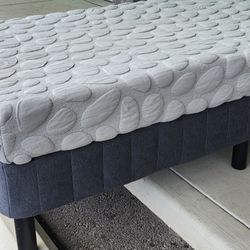 Twin Size  Bed Frame With Mattress- Excellant Condition 