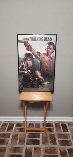 The walking dead framed poster
