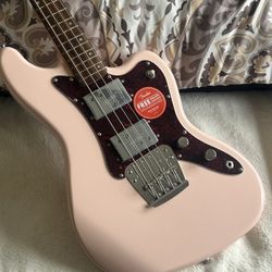 Squier Paranormal Rascal Bass HH Shell Pink