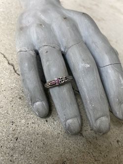 chrome hearts tiny ruby dagger ring size 9
