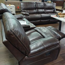 New Recliner Sofa And Loveseat Brown Or Black