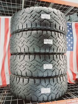 ⭐️ USED TIRES LT285/75R18 GOODYEAR WRANGLER DURATRAC KEVLAR ALL TERRAIN TRUCKS/JEEPS OFF-ROAD 285 75 18