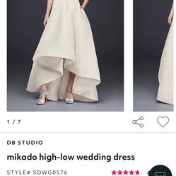 High Low Wedding Dress NEW Size 4