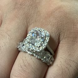 Cubic Zirconia 8.63 Ctw Ring Set