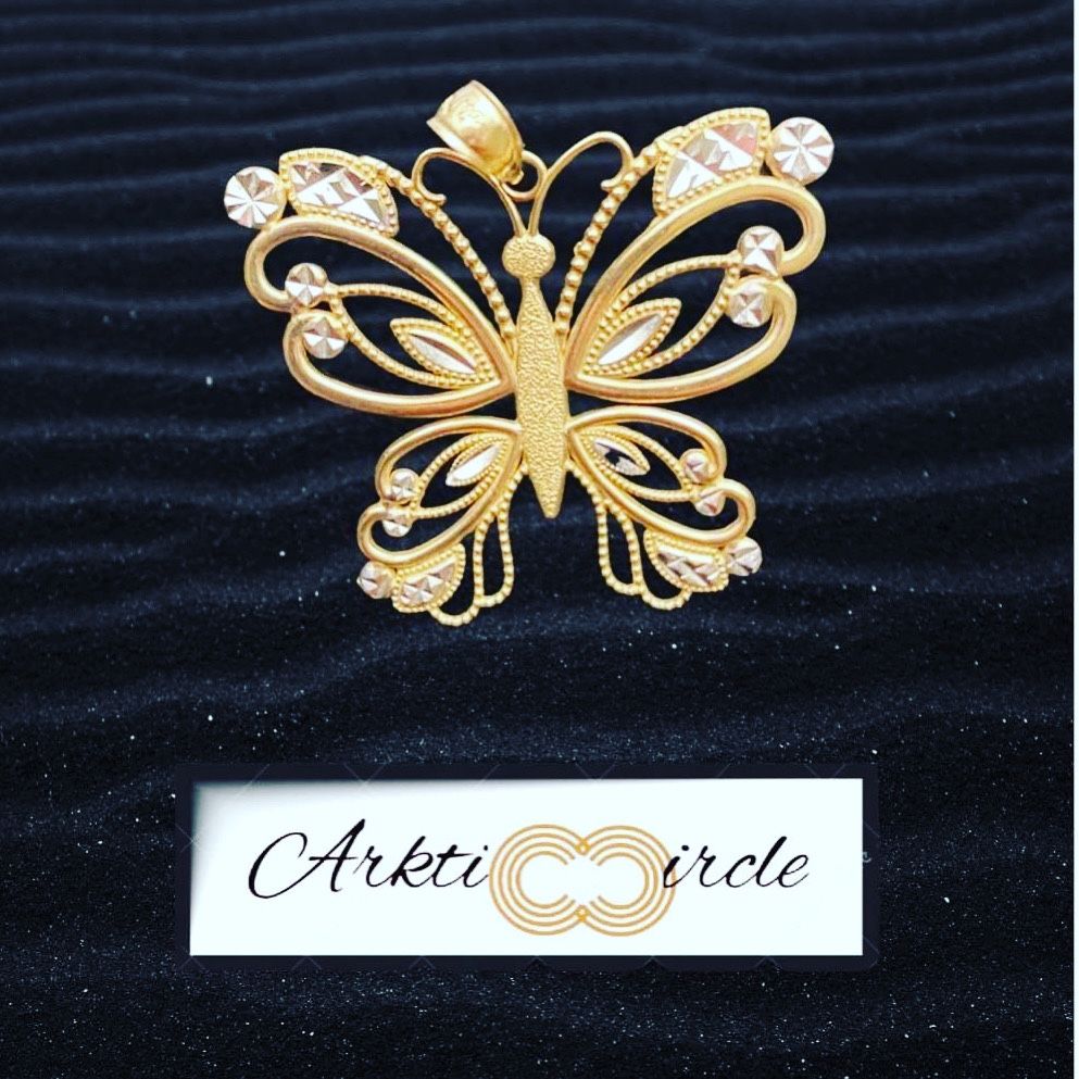 10kt Butterfly Pendant