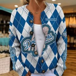 Los Angeles Dodgers Cardigan Sweaters, Size: XL, Type: Unisex