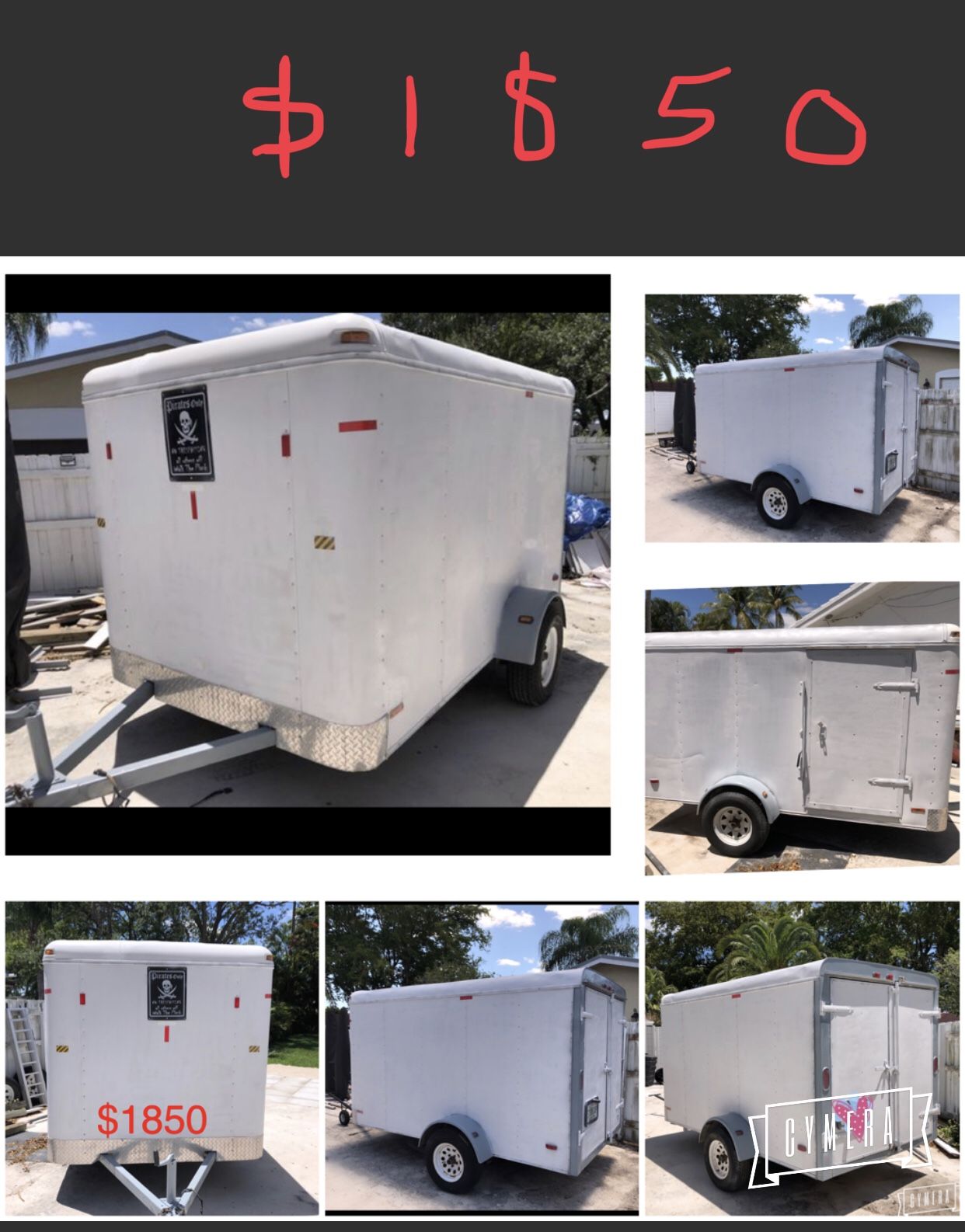 TRAILER 6x10 GREAT CONDITION. $1850. Title in Hand