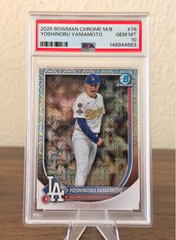 2025 Bowman Chrome Yoshinobu Yamamoto GEM PSA10