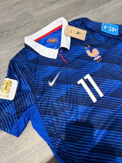 2026 FRANCE WORLD CUP HOME PLAYER VERSION SIZE MEDIUM MEN'S OLISE NUMBER 11 WORLD CUP BADGES PLAYER VERSION #francejersey #olise #worldcup #soccer #fo