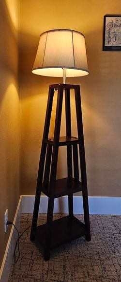Mission Style Floor Lamp and Shade
