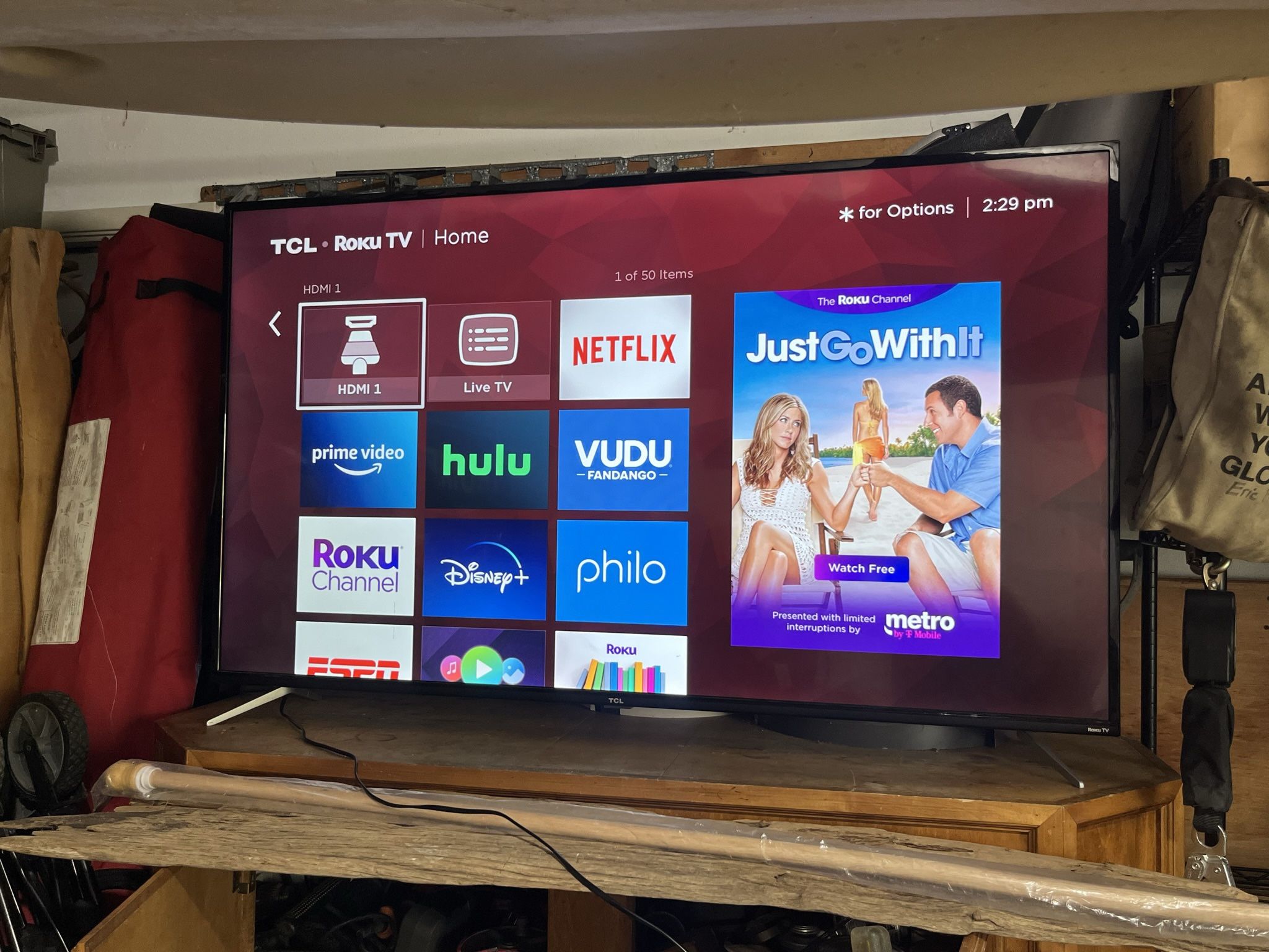 65” TCL 4k Roku Tv Flatscreen 