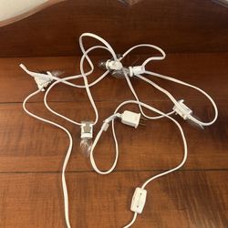 5-Bulb C7 C-7 10 Foot Light Cord - Like New - Perfect for Villages, Blow Molds