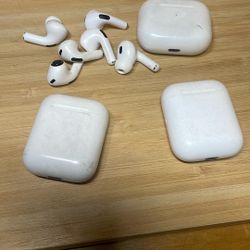 airpods cases and earbud for parts