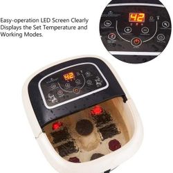 NEW Pedicure Foot Spa w/Massager, Heat & Deep Foot Soaking
