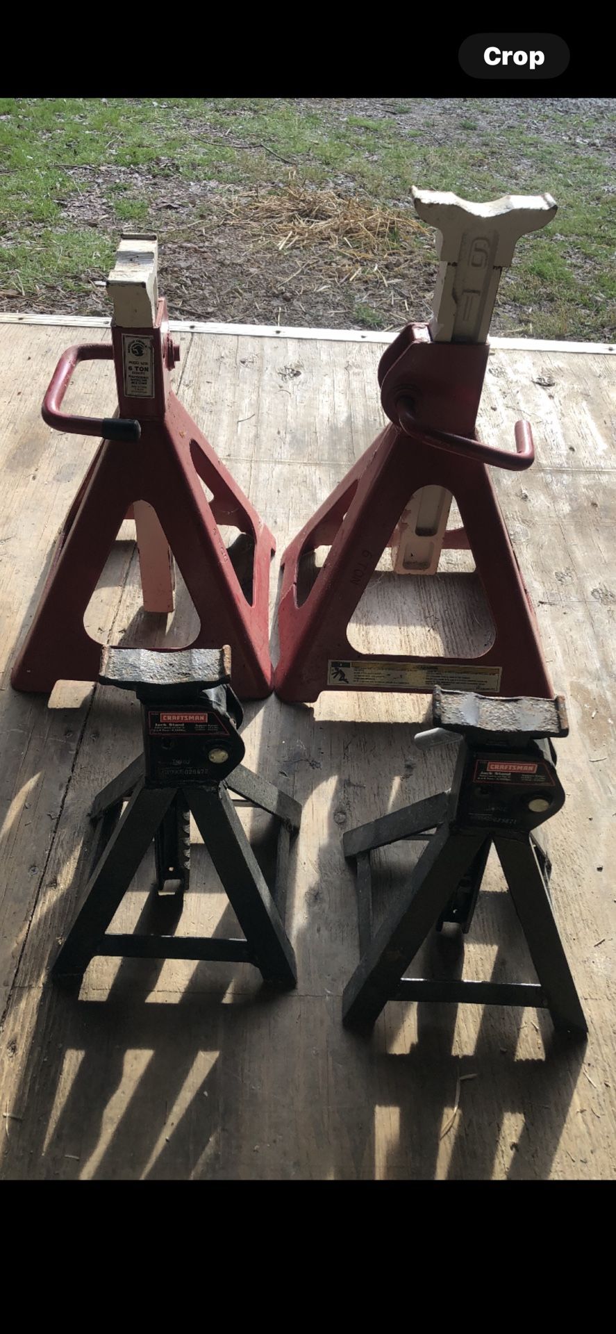 Six Ton Matco Jack Stands And Craftsman 4500 Pound Jack Stands 4 Jacks Total $69 Lawrenceville Pittsburgh Lawrenceville Pittsburgh
