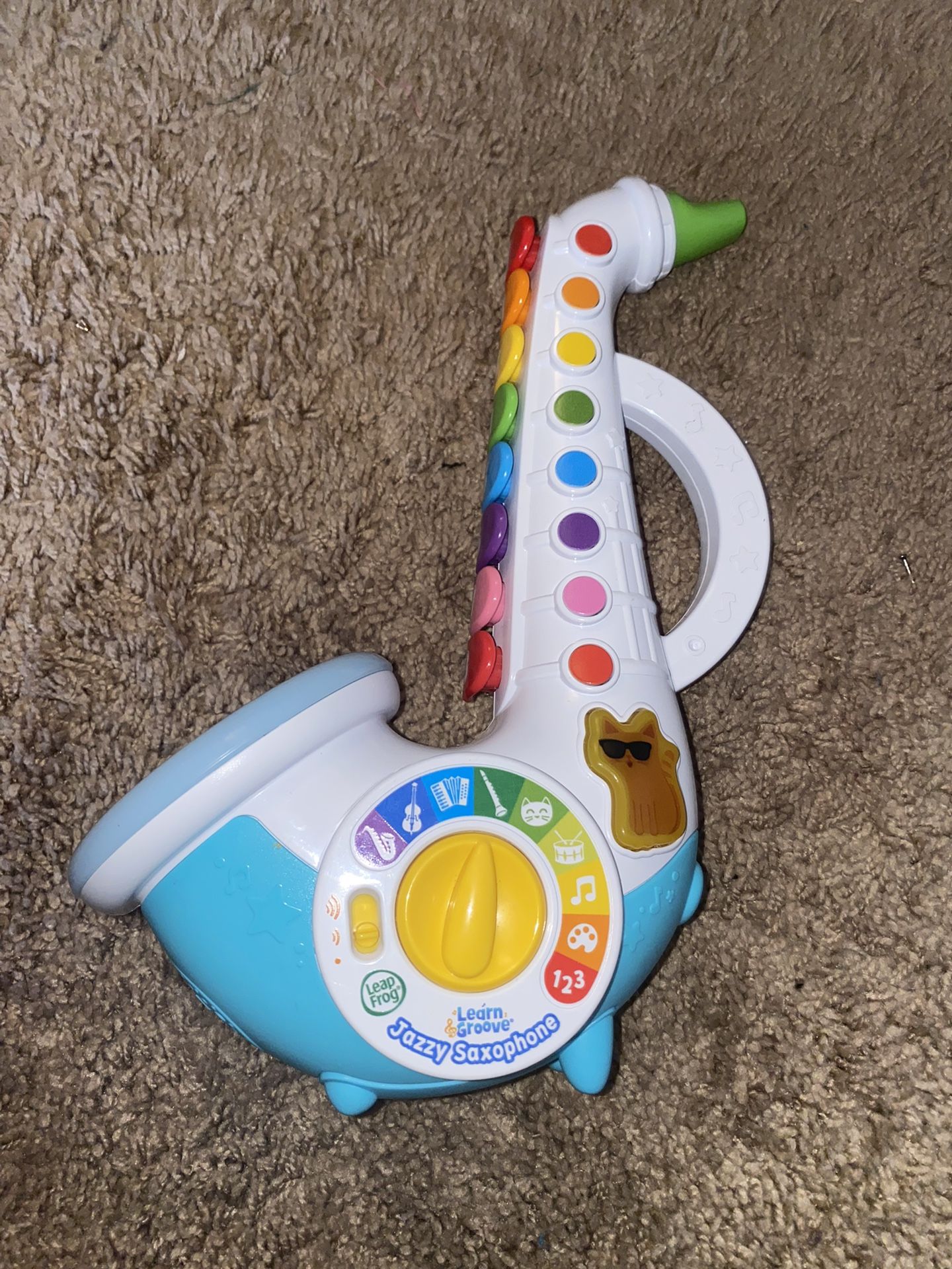 Leap Frog Interactive Learning Sounds, Colors And Numbers Saxophone